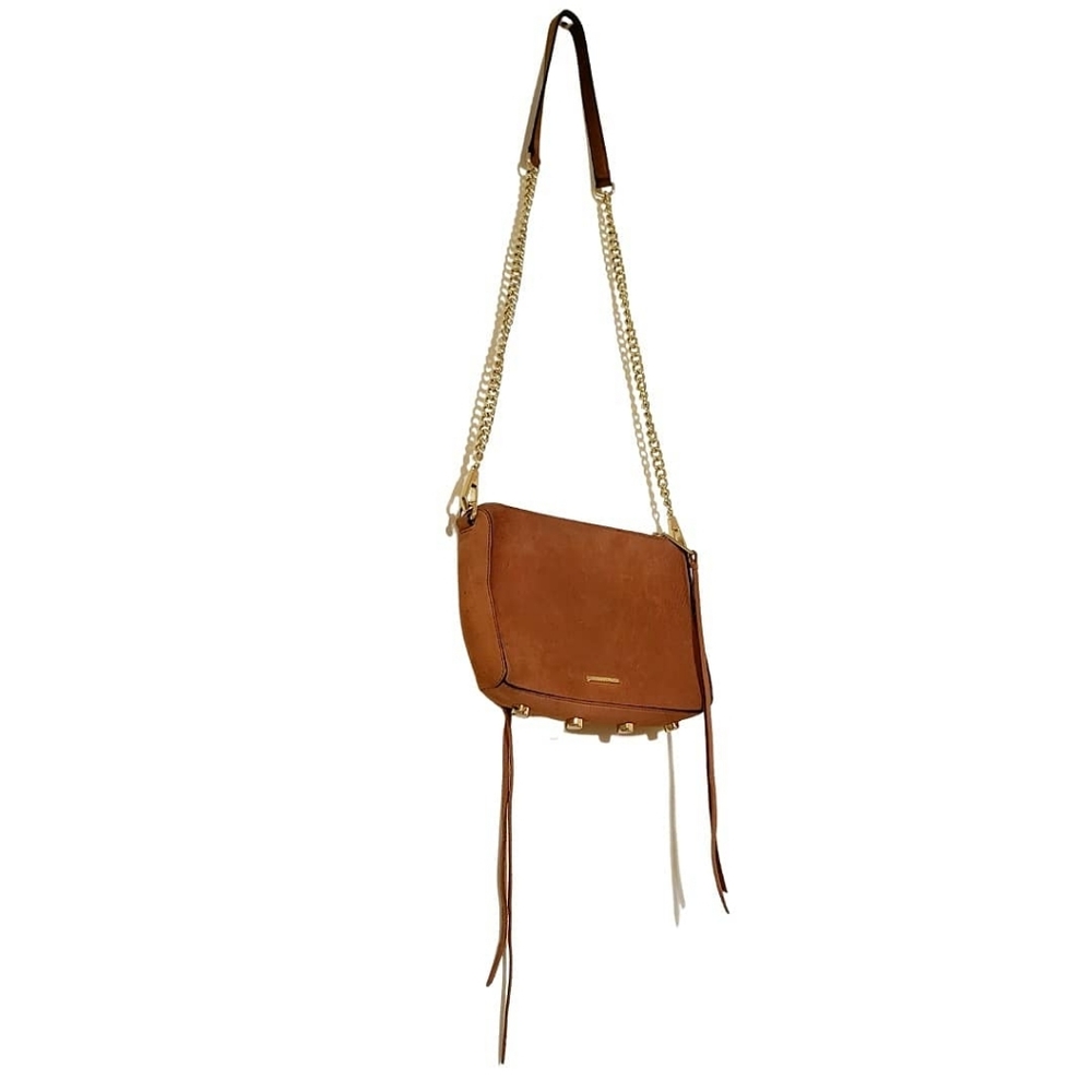Geniune Rebeca Minkoff Avery Cognac Suede Bag